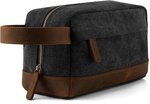 Plambag Canvas Leather Toiletry Bag 20% off Sale (4 Colours) $16.79 + Delivery (Free with Prime/ $49 Spend) @ Plambag Amazon AU