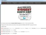 Australia's Biggest Bootcamp - June 1st 2011. Free Gift Bag for The Domain (Sydney) Participants