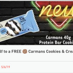 Free - Carman's Cookies and Cream Protein Bar @ 7-Eleven Fuel App