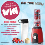 Win 1 of 2 George Foreman Mix & Go Optima Blenders Worth $49.95 from Stan Cash