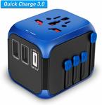 25% off Nocalen QC 3.0 International Travel Adapter $22.49 + Delivery (Free with Prime/ $49 Spend) @ Nocalen Amazon AU