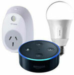 [eBay Plus] Amazon Alexa Smart Home Kit (Echo Dot G2, Wi-Fi Bulb LB100, Wall Plug HS100) $52.70 Delivered @ Smarthomestore eBay