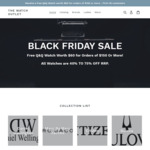 Black Friday Sale 40%-75% off ALL WATCHES: Citizen, DW, MJ, Casio & More + FREE Shipping on orders over $100 @ The Watch Outlet