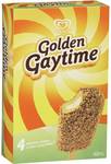 ½ Price Streets Golden Gaytime 400ml Pk 4 $4.25, Bulla Creamy Classics Ice Cream 2L $4.25 @ Woolworths
