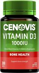 Cenovis Vitamin D3 1000IU 200 Tablets $7 ($6.30 Sub & Save) - Min Qty 2 + Delivery ($0 with Prime/$39+) @ Amazon AU