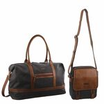 Pierre Cardin Canvas Overnight Travel Bag + Cross-Body Bag Bundle (Brown Colour Only) 12,600 Points (~$87) + Post @ Qantas Store