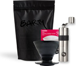 Black Hario V60 Dripper Kit (Inc Rhino Grinder + Papers + Coffee) $65 + Delivery (RRP $126) @ Barty Single Origin