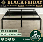 [eBay Plus] Zinus QuickLock Metal Bed Frame - DB $143.20, QB $151.20 + Delivery (Free to Most Metro Areas) @ Zinus eBay