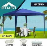 Instahut Gazebo 3x3 Tent $42.95 ($32.95 with Afterpay) Delivered @ Ozplaza eBay
