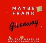 Win a $500 Gift Card from Maybe Frank Sydney