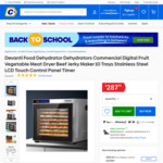 Devanti 10 Trays Stainless Commercial Food Dehydrator $287.95 Shipped @ Daily Plaza (OzPlaza Living) Catch Marketplace
