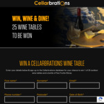 Win 1 of 25 Outdoor Wine Tables and a Bottle of TwoTruths Shiraz from Cellarbrations