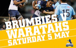 Burger and Entry to Rugby for $20 - Warratahs V Brumbies [ACT]