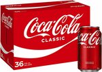 Coca-Cola Coke Cans (Classic) 36 x 375mL $24.92 ($22.43 S&S) + Delivery ($0 with Prime/ $39 Spend) @ Amazon AU