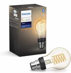 Philips Hue White Filament Single Smart LED Bulb B22 $25 + Delivery ($0 Prime / $39 Spend) @ Amazon AU