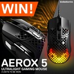 Win 1 of 3 SteelSeries Aerox 5 Gaming Mice from PC Case Gear