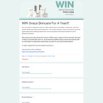 Win a Skin Consultation and a Years Worth of Skincare Products Worth $600 from Grace Cosmetics