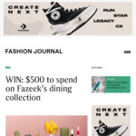 Win $500 to Spend on Fazeeks Dining Collection from Fashion Journal