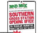 $5 Burritos at Southern Cross Station [VIC] - Tomorrow for 2 Days Only