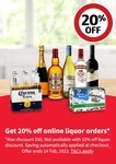 20% off Alcohol (Capped to $50, $50 Min Order) + Delivery ($0 C&C/ $250 Order) @ Coles Online (Excludes NT, QLD, TAS)