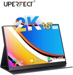 UPERFECT 16-Inch Portable LCD Monitor, 2560x 1600 IPS 500cd/M² 60hz US$121.04 / ~A$185 Shipped @ Cutesliving Store AliExpress