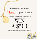Win a $500 Francesca Voucher and $500 The Memo Voucher from Francesca