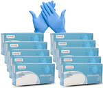Mastermed Black/Blue Nitrile Gloves 6.0g 100-Pack $9.80, 1000-Pack $96.03 + $9.35 Delivery ($0 with Min 300 Pack) @ HLP Medical