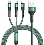 Multi Charger Cable, 3 in 1 Charger Cable $5.99 + Delivery ($0 with Prime/ $39 Spend) @ Luoyuan Amazon AU