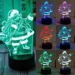 Santa Claus Christmas 3D Acrylic LED 7 Colour Night Light Touch Table Lamp Gift $29.99 (40% off) Delivered @ My Deals Online