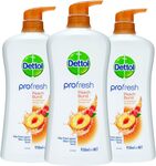 [Prime] Dettol Profresh Shower Gel Body Wash Peach Burst 950ml 3-Pack $15.55 ($14 S&S) Delivered @ Amazon AU