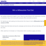 Win a Milwaukee Tool Set Worth $798 from Komatsu