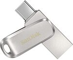 SanDisk Ultra Dual Drive Luxe USB Type-C Flash Drive, 256GB $36.99 + Delivery ($0 with Prime/ $59 Spend) @ Sunwood via Amazon AU