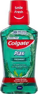 Colgate Plax Antibacterial Alcohol-Free Mouthwash 250ml Freshmint $1.50 ($1.35 S&S) + Delivery ($0 Prime/ $59 Spend) @ Amazon AU