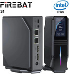 FIREBAT S1 Mini PC (Intel N100, 16GB/512GB, 2x LAN, 2x HDMI, 1.9" LCD) US$122.03 (~A$187.51) Shipped @ Cutesliving AliExpress