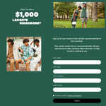 Win a $1,000 Lacoste Voucher from Lacoste