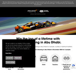 Win The Lap of a Lifetime with Mclaren Racing in Abu Dhabi or 1 of 50 Merch Packs from Optimum Nutrition Anz