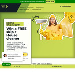 Win a Rubbish Skip Bin Hire + a Professional House Clean from Mobile Skips