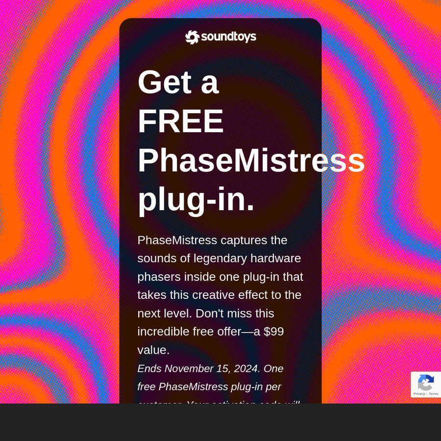 [Windows, Mac] Soundtoys: PhaseMistress - Free @ Soundtoys - OzBargain