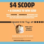 [WA] $4 Gelato Scoop @ Chicho (Fremantle, Mount Lawley, Northbridge) via The Pegs App