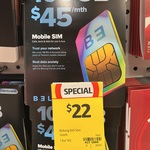 Belong Mobile $45 100GB Starter Pack $22 In-store @ Coles ($20.90 via Price-Beat @ Officeworks)