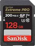 SanDisk 128GB Extreme PRO SDXC UHS-I Memory Card $29.12 + Delivery ($0 with Prime/ $59 Spend) @ Amazon AU