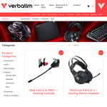 50% off Mad Catz Gaming Peripherals - Headsets, Gaming Pads, Mice, Keyboards + $13 Delivery ($0 over $100 Spend) @ Verbatim