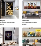 Free Metro Delivery on Wall Décor - Metal, Glass & Porcelain Art @ SKM Furniture