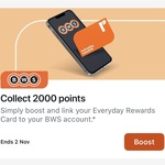 Boost & Link Everyday Rewards Account to BWS & Get 2,000 Bonus Everyday Rewards Points @ BWS / BWS App