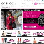 Take $20 off Jackets at Crossroads!