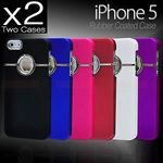 iPhone 5 PU Leather Case for $1 Only! Free Delivery & Premium Ring Chrome Hard Case for $2