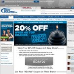 Bodybuilding.com 20% OFF over 40 Top Brands -Birthday Special- 1 Day Only