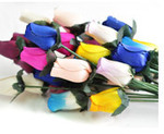 48 Wooden Roses (33cm with 5cm Flower, 8 Different Colours) $21.99 Delivered @ 1-Day.com.au