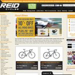 10% off Reid Road Bikes - Weekend Only