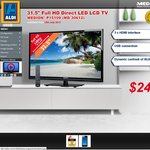 $249 Aldi Medion 31.5" LED TV (1080p, USB + 3x HDMI) Special Buys on Jul 13 